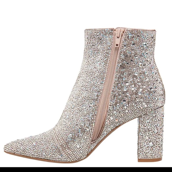 Betsey Johnson Cady Rhinestone Heel Booties - Picture 2 of 2